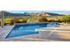 Inviting pool and spa with mountain views at 20728 W Pasadena Ave, Buckeye, AZ 85396