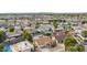 Aerial view of a residential neighborhood with houses and pools at 2325 E Hermosa Dr, Tempe, AZ 85282