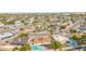 Aerial view of suburban neighborhood with homes and pools at 2325 E Hermosa Dr, Tempe, AZ 85282