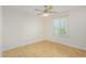 Bright bedroom with tile flooring and ceiling fan at 2325 E Hermosa Dr, Tempe, AZ 85282