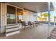 Covered patio with access to mobile home interior at 44 S Hawes Rd # A15, Mesa, AZ 85208