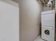 Stackable washer and dryer in a convenient laundry room at 114 W Adams St # 506, Phoenix, AZ 85003