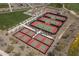 Aerial view of community tennis and pickleball courts at 18332 E Spring Valley Ct, Rio Verde, AZ 85263