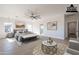 Spacious main bedroom with modern furniture and en-suite bathroom at 3877 S Veronica Ln, Gold Canyon, AZ 85118