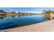 Scenic lake view with lush landscaping and a peaceful atmosphere at 419 E Oxford Dr, Tempe, AZ 85283