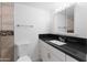 Clean bathroom with updated vanity and tiled shower at 4701 N 68Th St # 248, Scottsdale, AZ 85251