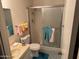 Clean bathroom with shower and tub at 5436 W Monte Cristo Ave, Glendale, AZ 85306