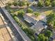Aerial view showing house, large lot, and irrigation ditch at 1101 N Christa Way, Tolleson, AZ 85353