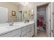 Bathroom with double vanity, updated fixtures and a separate shower and toilet at 20142 W Sherman St, Buckeye, AZ 85326