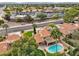 Aerial view of house with pool and backyard at 5544 E Paradise Ln, Scottsdale, AZ 85254