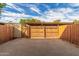 Private backyard with wooden fence and covered parking at 8027 N 32Nd Ave, Phoenix, AZ 85051
