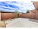 Small backyard with concrete patio and block wall fencing at 8428 N 33Rd Dr, Phoenix, AZ 85051