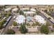 Aerial view of apartment complex showing building layout and parking at 1340 N Recker Rd # 256, Mesa, AZ 85205