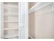 Spacious closet with built-in shelves offering ample storage at 1340 N Recker Rd # 256, Mesa, AZ 85205