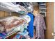 Shelving and rod system for hanging clothes and storing linens at 2650 W Union Hills Dr # 155, Phoenix, AZ 85027