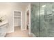 Modern bathroom with glass shower and stylish tile at 8351 W Taro Ln, Peoria, AZ 85382