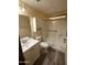 Bathroom with walk-in shower, toilet, and vanity at 9427 E University Dr # 46, Mesa, AZ 85207