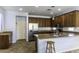 Spacious kitchen featuring granite countertops and stainless steel appliances at 297 W Seaside Dr, Casa Grande, AZ 85122