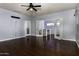 Main bedroom with hardwood floors and access to private room at 297 W Seaside Dr, Casa Grande, AZ 85122