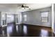 Main bedroom with hardwood floors and access to private room at 297 W Seaside Dr, Casa Grande, AZ 85122