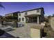 Stunning pool and patio with a beautiful two-story home at 297 W Seaside Dr, Casa Grande, AZ 85122