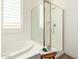 Spa-like bathroom with a soaking tub and shower at 5203 W Roundhouse Rd, Laveen, AZ 85339