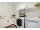 Laundry room with washer, dryer, and a white countertop at 5203 W Roundhouse Rd, Laveen, AZ 85339