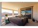 Covered patio, backyard view, and seating area at 5203 W Roundhouse Rd, Laveen, AZ 85339