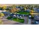 Aerial view of a single Gathering home with a large yard at 8701 E Highland Ave, Scottsdale, AZ 85251