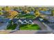 Aerial view showcasing a single Gathering home and surrounding area at 8701 E Highland Ave, Scottsdale, AZ 85251