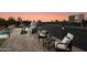 Rooftop deck with seating area and city views at 8701 E Highland Ave, Scottsdale, AZ 85251
