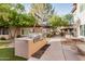 Outdoor grilling station with built-in grills and seating at 9450 E Becker Ln # 1094, Scottsdale, AZ 85260