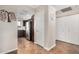 Hallway with tile floors, linen closet, and access to bedrooms at 9450 E Becker Ln # 1094, Scottsdale, AZ 85260