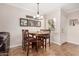 Small dining area with a table and chairs near the entryway at 9450 E Becker Ln # 1094, Scottsdale, AZ 85260