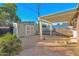 Private backyard with storage shed and flagstone patio at 1820 N 7Th Ave, Phoenix, AZ 85007