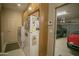 Attached garage with space for two cars and additional storage at 26702 N 97Th Ln, Peoria, AZ 85383