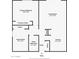 Two bedroom, one bath condo floor plan at 7820 E Camelback Rd # 209, Scottsdale, AZ 85251