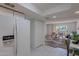Open kitchen with a view of the living room and patio at 7820 E Camelback Rd # 209, Scottsdale, AZ 85251