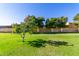 Landscaped backyard with lush green grass at 10213 W Kingswood Cir, Sun City, AZ 85351