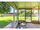 Covered patio with access to the backyard at 10213 W Kingswood Cir, Sun City, AZ 85351
