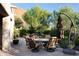 Outdoor dining area; flagstone patio with mountain view at 10040 E Happy Valley Rd # 504, Scottsdale, AZ 85255