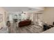 Relaxing living room with a fireplace and patio access at 25714 N 70Th Ln, Peoria, AZ 85383