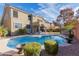 Stunning backyard oasis with a sparkling pool and patio at 25714 N 70Th Ln, Peoria, AZ 85383