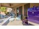 Relaxing backyard patio with seating area and a smoker at 25714 N 70Th Ln, Peoria, AZ 85383