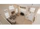 High-ceilinged living room with hardwood floors and lots of natural light at 25714 N 70Th Ln, Peoria, AZ 85383