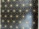 Geometric black and gold patterned kitchen backsplash at 4237 E 4Th Ave, Apache Junction, AZ 85119