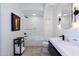 Clean bathroom with a bathtub and double vanity at 7120 E Kierland Blvd # 416, Scottsdale, AZ 85254