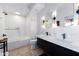 Modern bathroom with a bathtub and double vanity at 7120 E Kierland Blvd # 416, Scottsdale, AZ 85254