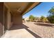 Covered patio with access to backyard at 3671 N Monument Dr, Florence, AZ 85132