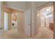View of the main bathroom and laundry area at 2596 E Desert Wind Dr, Casa Grande, AZ 85194